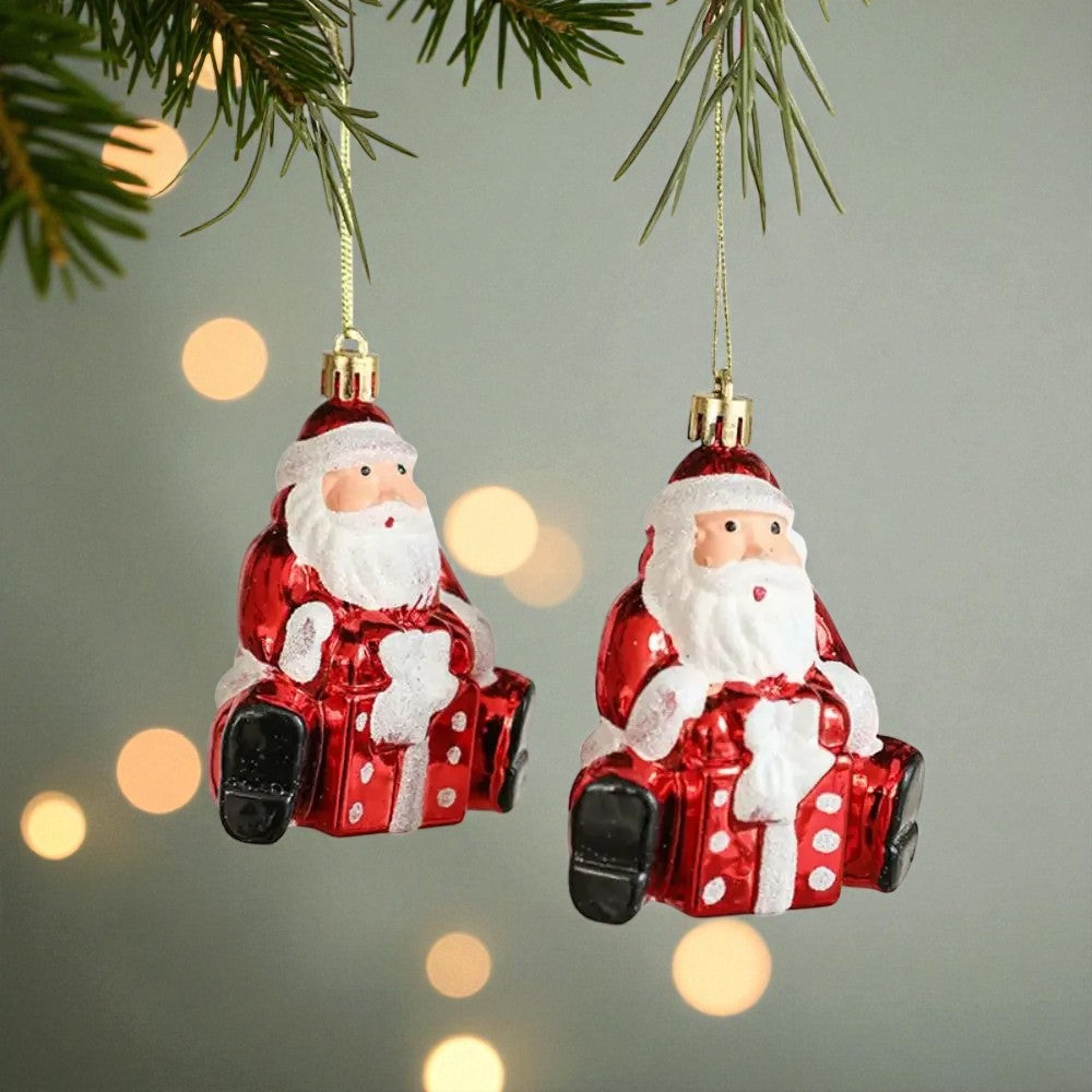 Enfeites Pai Natal com Presente