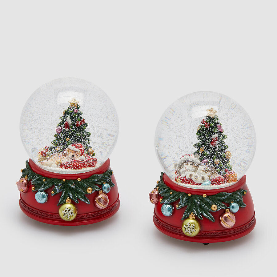 GLOBO GATO NATAL SORT H.14.5 D.10.5